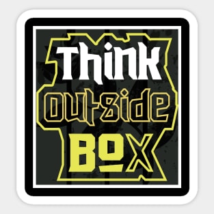 Think Outside Box Sticker